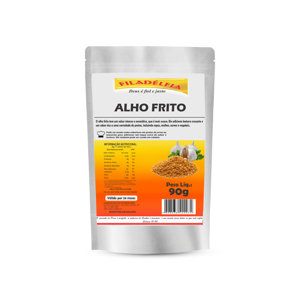 Alho Frito Sache 90g (pacote com 5 und)