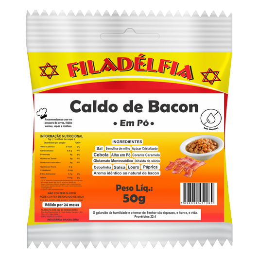 Caldo de Bacon em Pó 50g (pacote com 10 und)