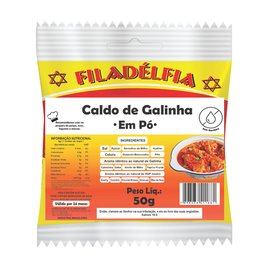 Caldo de Galinha em Pó 50g (Pacote com 10 und)