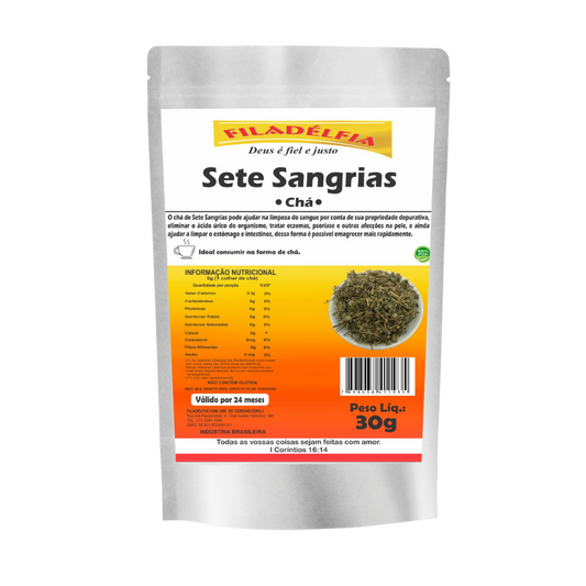 Chá Sete Sangrias 30g (pacote com 5 und)