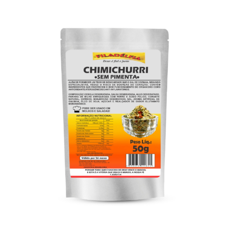 Chimichurri Sem Pimenta 50g (Pacote com 5 und)