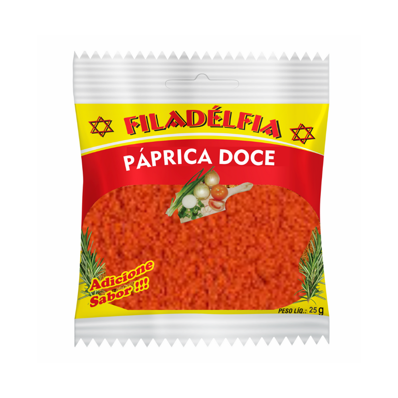 Páprica Doce 25g (Pacote com 10 und)