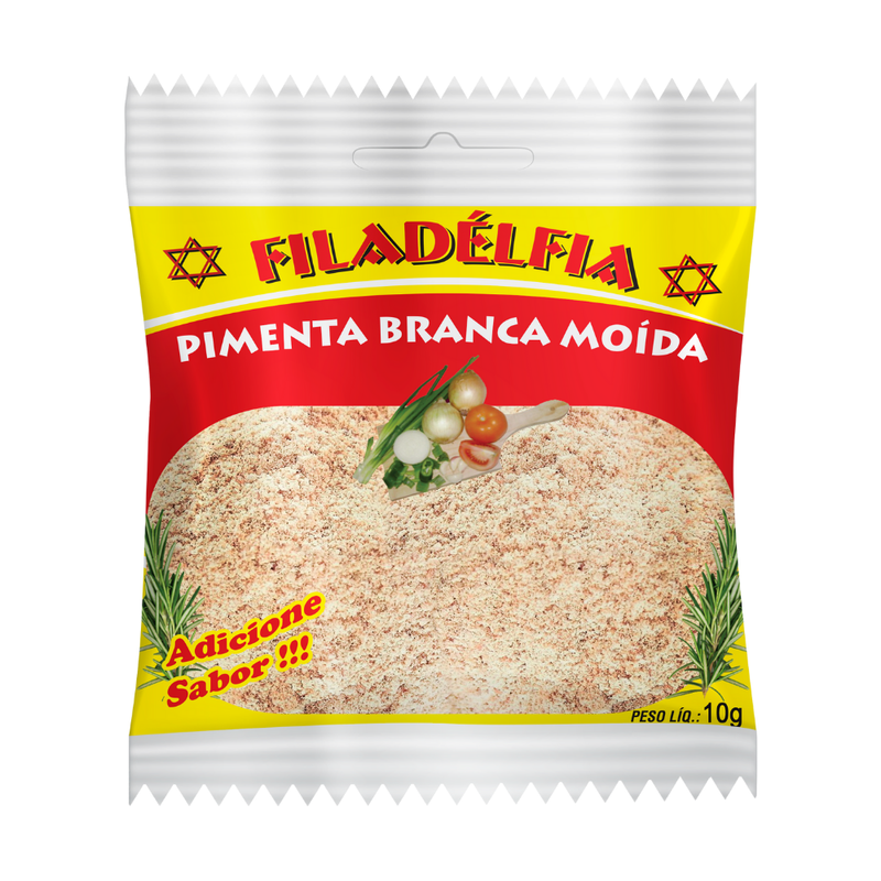 Pimenta Branca Moída 10g (Pacote com 10 und)