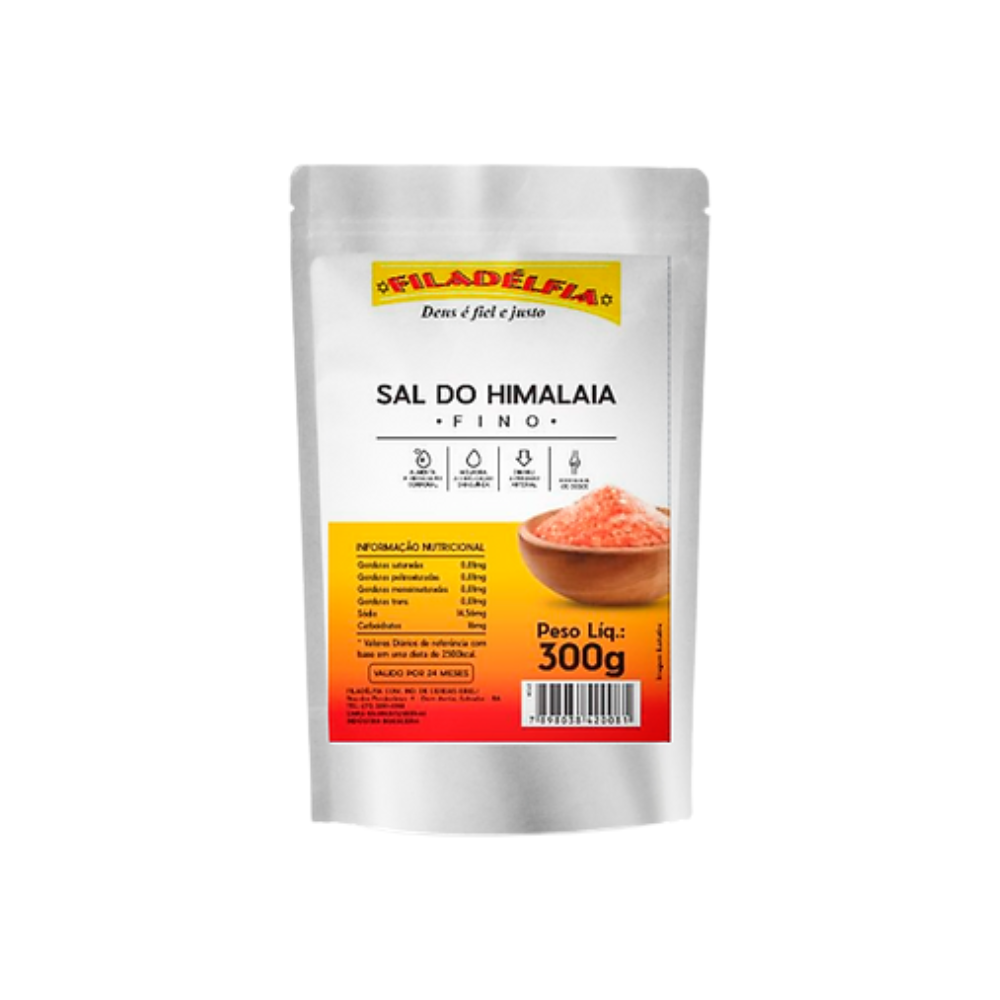 Sal Rosa Fino do Himalaia 300g (Pacote com 5 und)