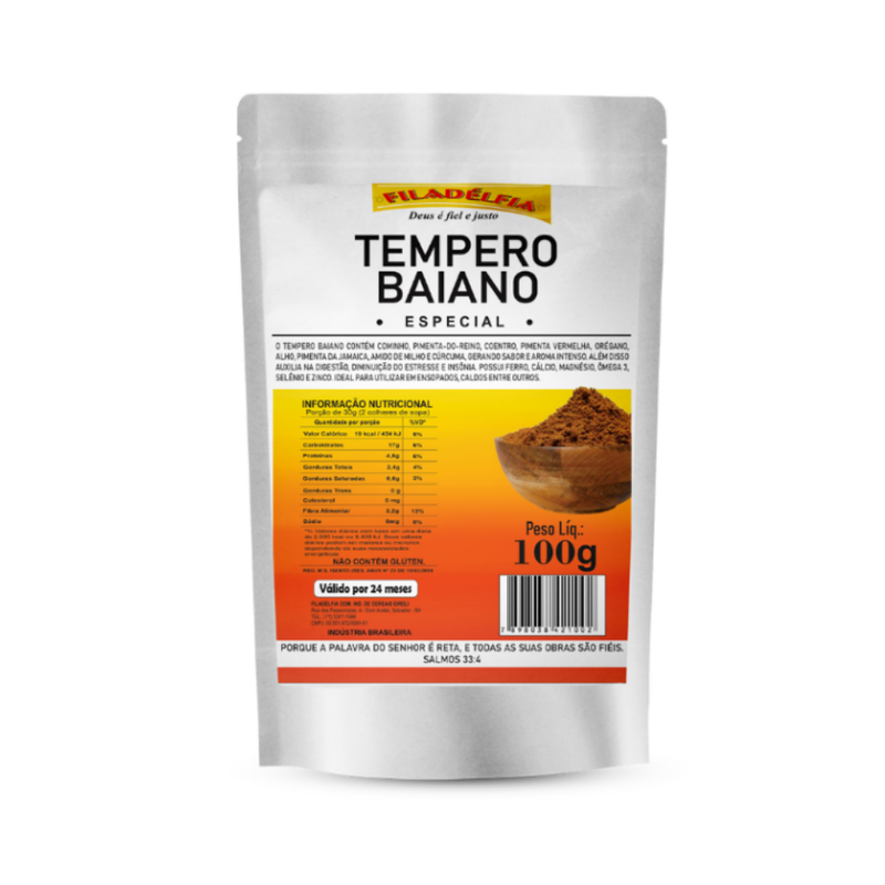 Tempero Baiano Especial 100g (Pacote com 5 und)